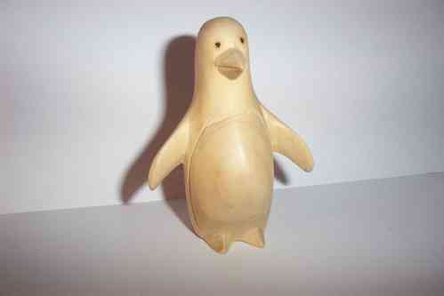 Pinguin 9 cm Pingu Jempinis Holz Handarbeit Holzfigur