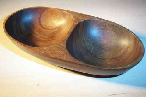 Schale Erdnüsse ca.16cm Sono Holz Handarbeit Holzschüssel