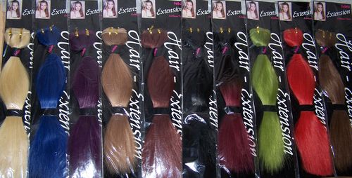 Schöne Echthaar Extensions -Farbwahl- Haarteil Tresse Haarverlängerung Perücke Solida Bel Hair