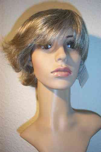 Schöne Perücke -GLORIA -Kurzhaar- Grau Meliert Solida Bel Hair