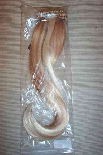 Haarteil -VICKY- Hellblond- Dunkelblond Zopfverlängerung Pferdeschwanz Solida Bel Hair