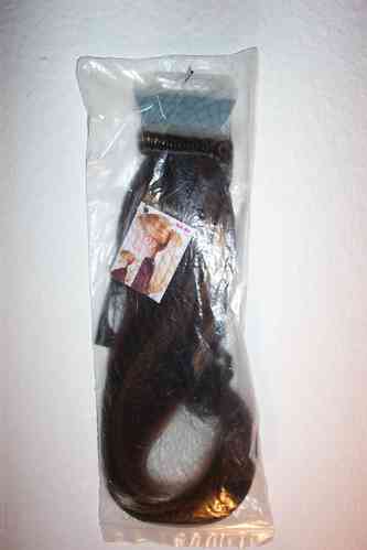Haarteil -VICKY- Dunkelbraun- Hellbraun Zopfverlängerung Pferdeschwanz Solida Bel Hair