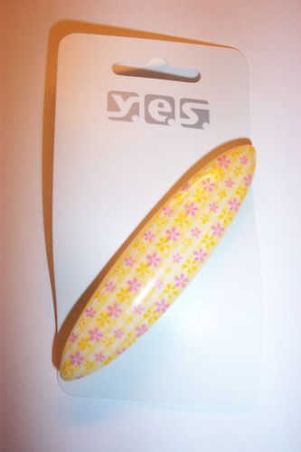 Haarspange -Gelb, Blumen- Patentspange Haarklammer Haarschmuck SOLIDA Y.E.S 125