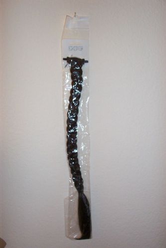 Zopf -Schwarz- Neuware- Zopfverlängerung Haarteil 50 cm lang Solida Bel Hair