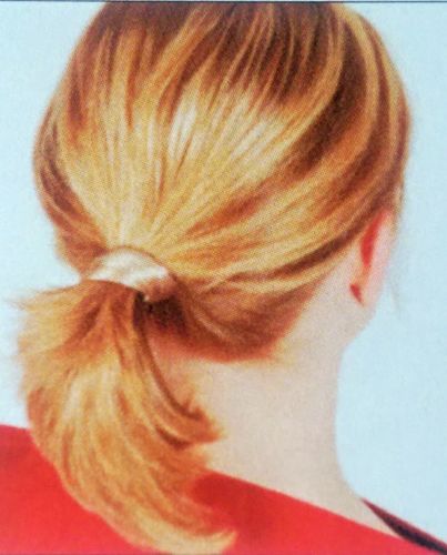 1 Stück- HAARGUMMI -MARIE- SCHWARZ- B- WARE- Zopfgummi Fashionring Haarteil Perücke Solida Bel Hair