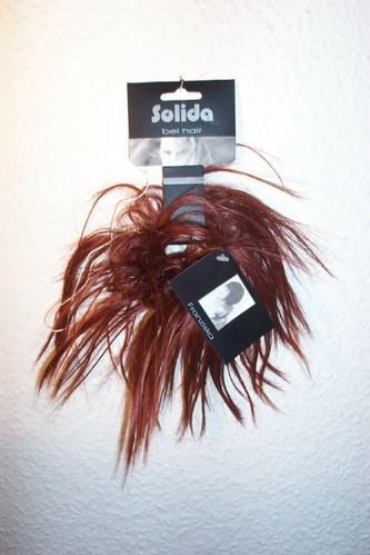 Haargummi -FRANZISKA- Kastanie Fashionring Dutt Zopfgummi Haarteil Solida Bel Hair