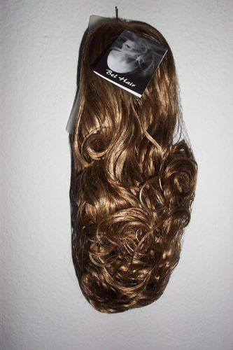 LUXUS Haarteil Spange -TAMARA 1- Mittelblond Meliert S 2b Locken Solida Bel Hair