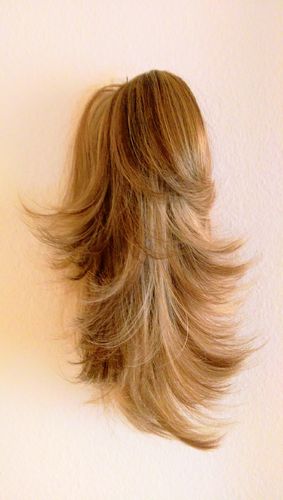 LUXUS Haarteil -LEA- Mittelblond- Hellbraun- Einsteckkämme Kamm Solida Bel Hair NEU