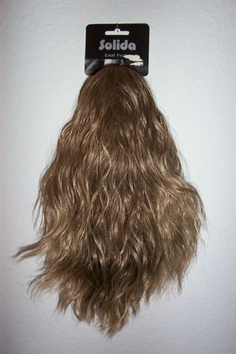 Haarteil -DENISE- Hellbraun- Haarspange Locken Perücke Solida Bel Hair