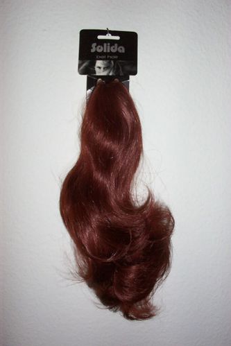 Haarteil -STELLA- Kastanie (B-Ware) Haarspange Haarverlängerung Solida Bel Hair- Restposten S 5a