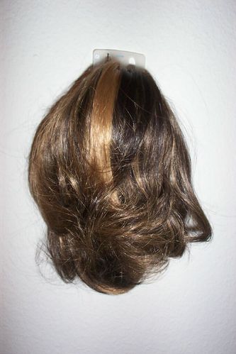 Haarteil -STELLA- Dunkelblond- Dunkelbraun (NEUWARE) Haarspange Haarverlängerung Solida Bel Hair