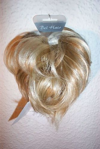 Haargummi -KERSTIN- HELLBLOND- DUNKELBLOND- Zopfgummi Haarteil Fashionring Solida Bel Hair