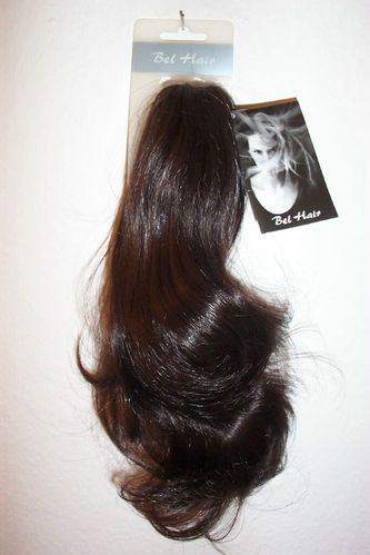 Haarteil -STELLA- Dunkelbraun - (B-Ware) Haarspange Haarverlängerung Solida Bel Hair- Restposten