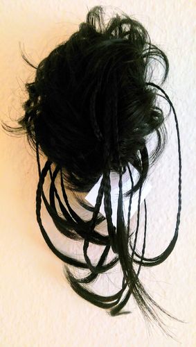 HAARTEIL -KIM- Schwarz - Haargummis Zöpfe Zopfgummi Haarteil SOLIDA Bel Hair