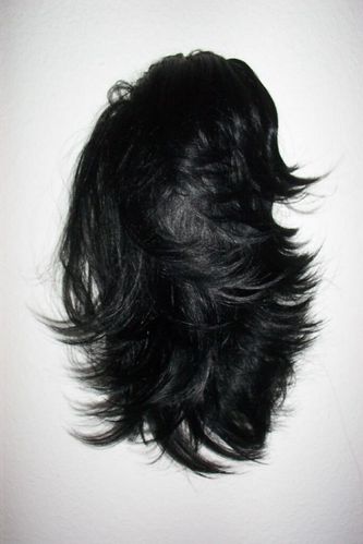 LUXUS Haarteil -LEA- Schwarz- Einsteckkämme Solida Bel Hair NEU