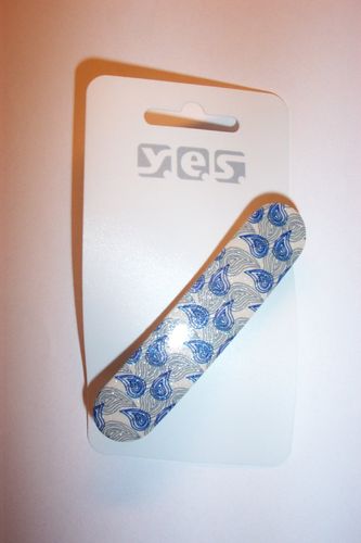 Haarspange -Blau, Beige- Patentspange Haarklammer Haarschmuck SOLIDA Y.E.S 125