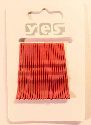 24 Haarklemmen -ROT- Klammern Haarnadeln Haarspangen Haarschmuck Solida Y.E.S.