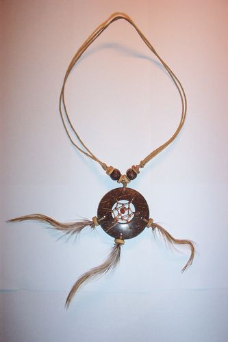 Halskette -Traumfänger - Federn- Indianer Schmuck Kette Modeschmuck