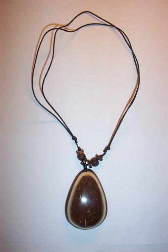 Holz Kette -SURFER- Schmuck Halskette Modeschmuck Längenverstellbar