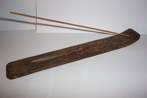 Räucherstäbchenhalter Hart Schiffchen- Stäbchen- Halter Kokosnuss Holz Handarbeit