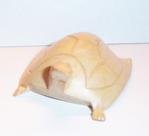 Schildkröte - Klein - Turtle Holzfigur HOLZ DEKO NATUR Feng Shui Abstrakt Handarbeit Holzfigur